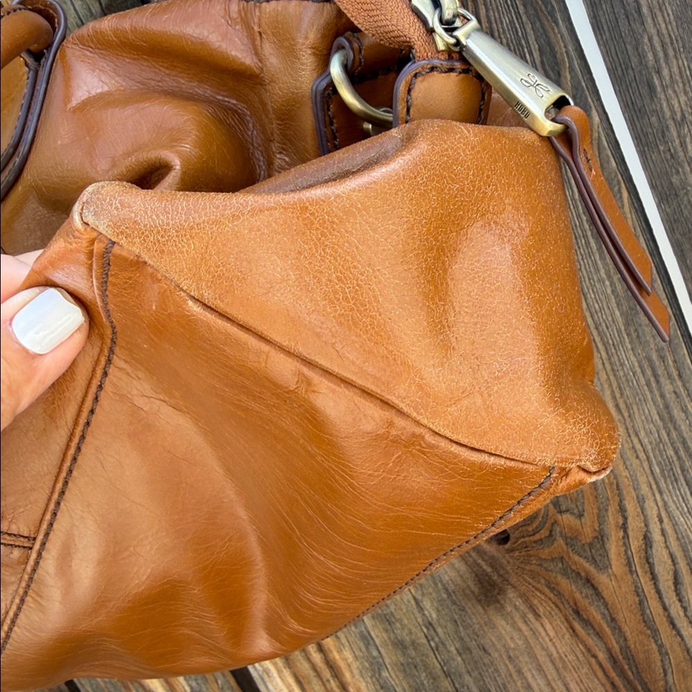 Hobo Shiela Satchel Natural Leather Top Handle Pockets.❤️ - Picture 14 of 16
